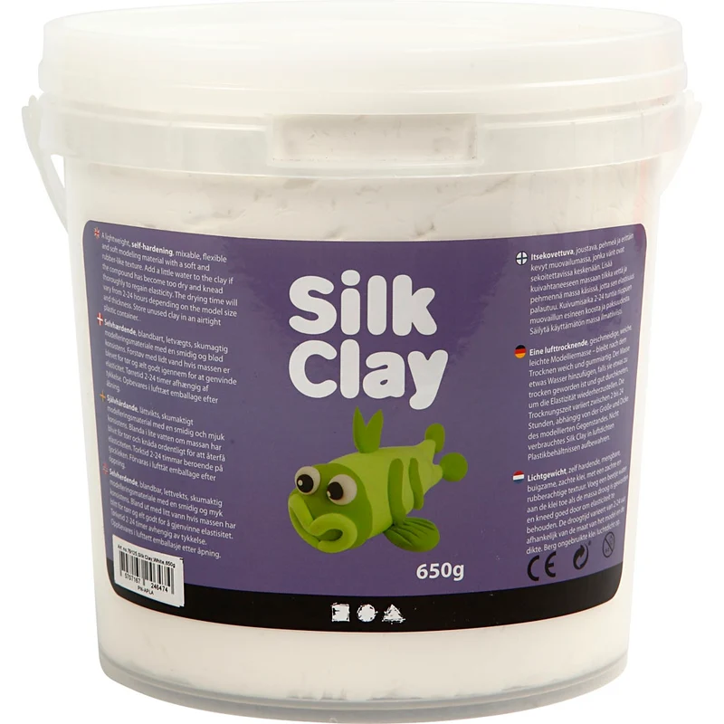 Silk Clay®, vit, 650 g/ 1 hink [HOB-79125]