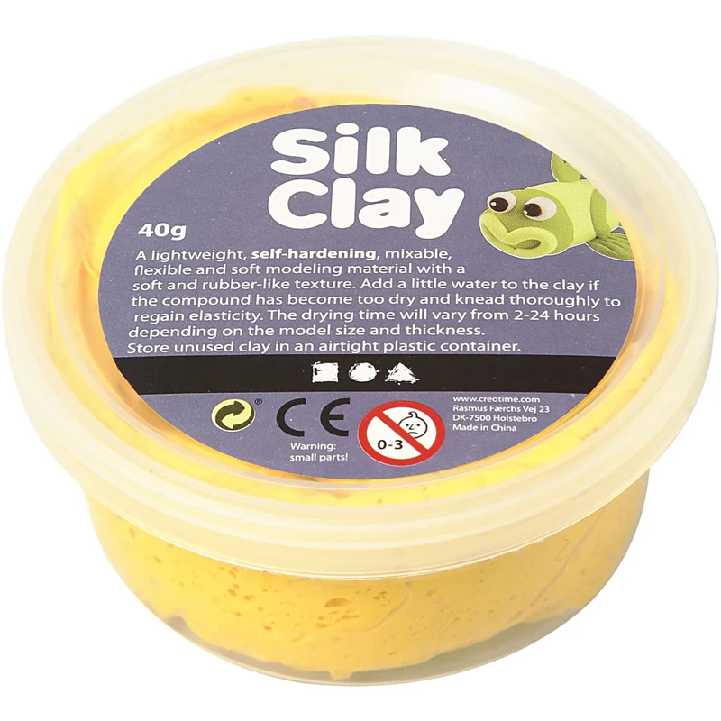 Silk Clay®, gul, 40 g/ 1 burk [HOB-79103]