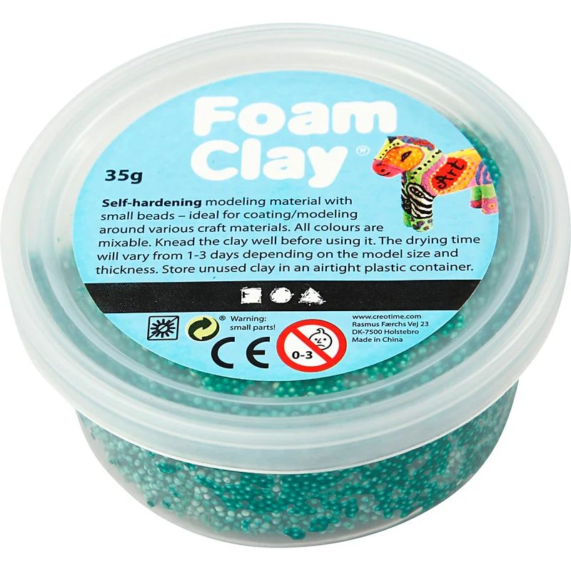 Foam Clay® , mörkgrön, 35 g/ 1 burk [HOB-78954]