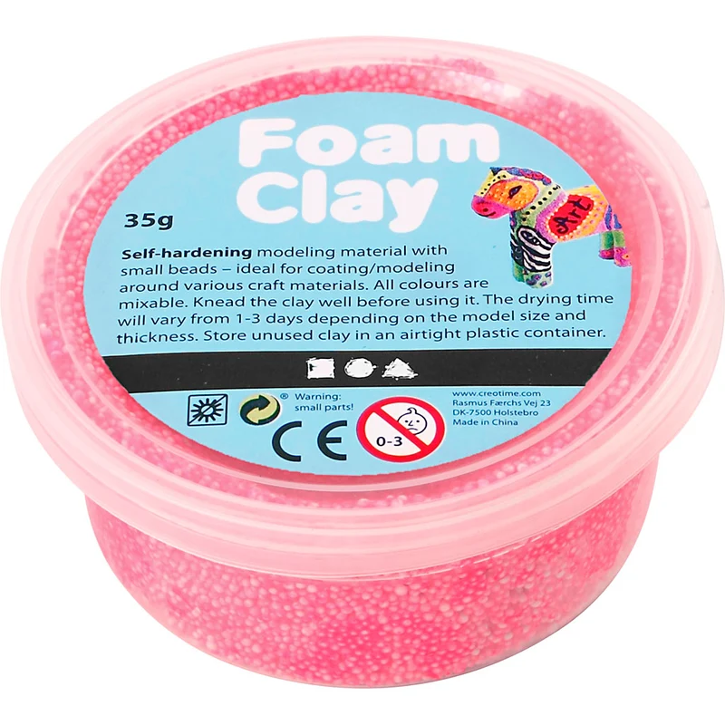 Foam Clay® , neonrosa, 35 g/ 1 burk [HOB-78926]