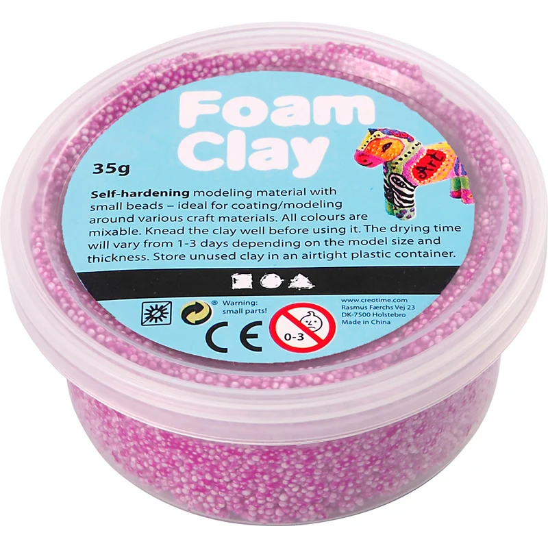 Foam Clay® , neonlila, 35 g/ 1 burk [HOB-78925]
