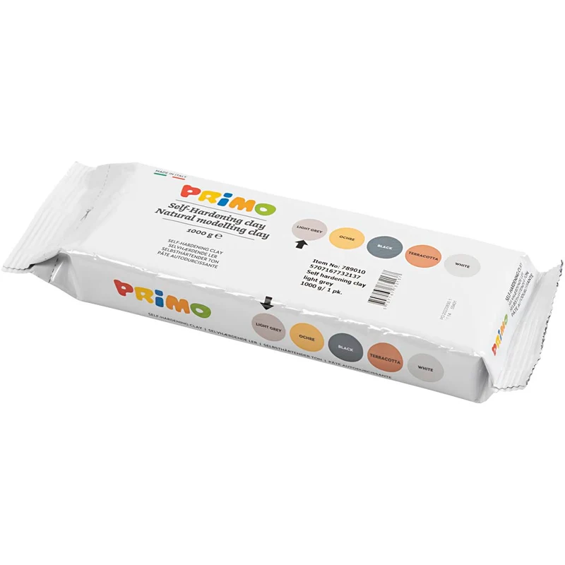 Självhärdande Lera, ljusgrå, 12x1000 g/ 1 förp. [HOB-78901]