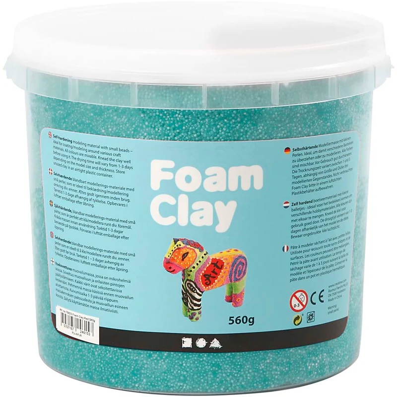 Foam Clay® , mörkgrön, 560 g/ 1 hink [HOB-78868]