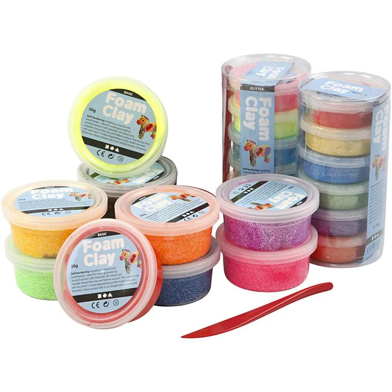 Foam Clay® , mixade färger, 22 burk/ 1 set [HOB-78832]