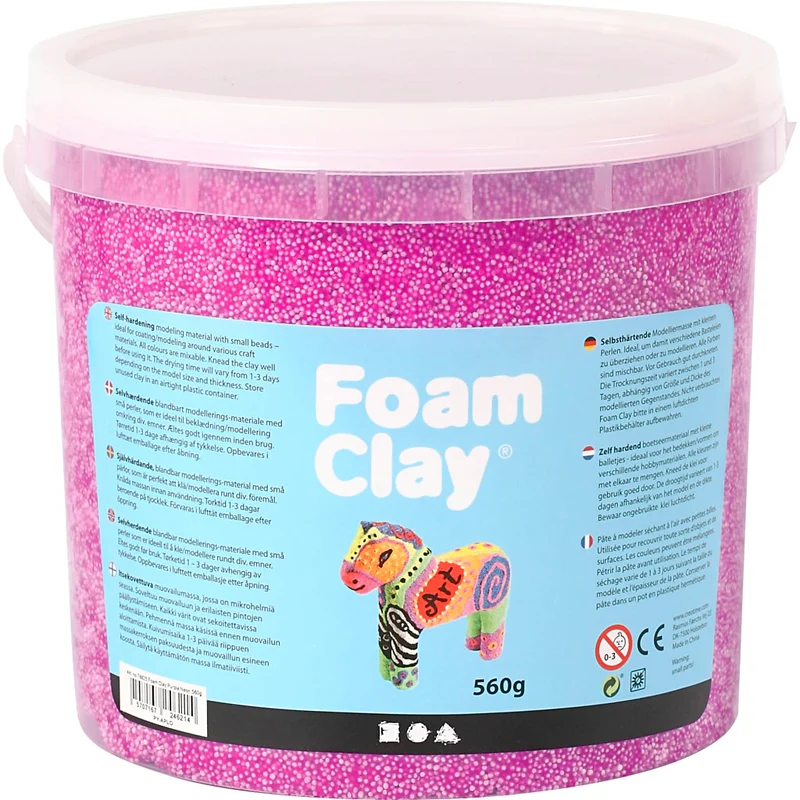 Foam Clay® , neonlila, 560 g/ 1 hink [HOB-78825]