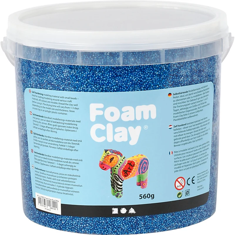 Foam Clay® , blå, 560 g/ 1 hink [HOB-78822]