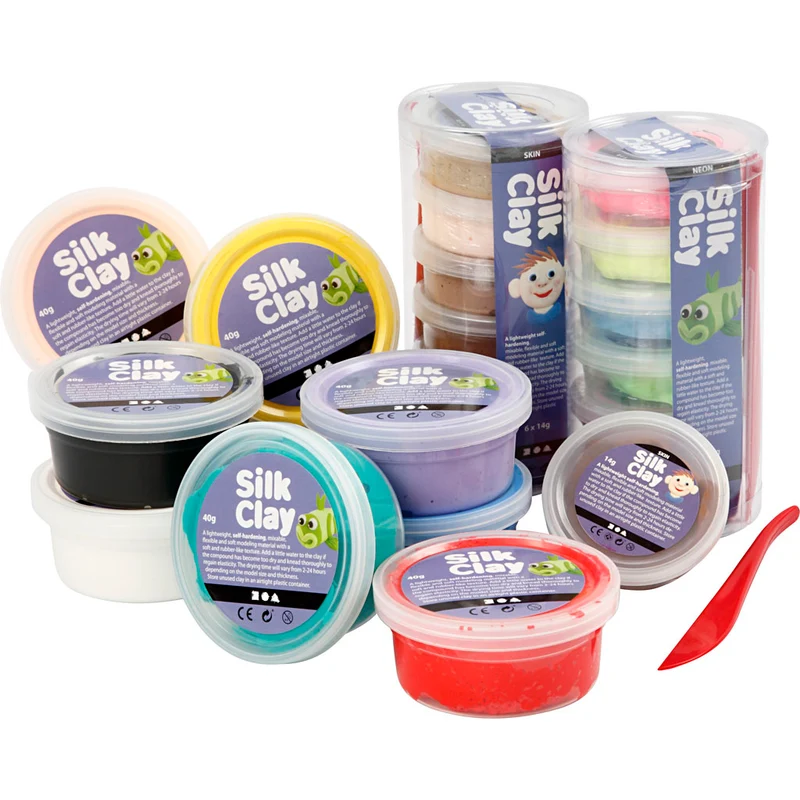 Silk Clay®, mixade färger, 22 burk/ 1 förp. [HOB-78817]