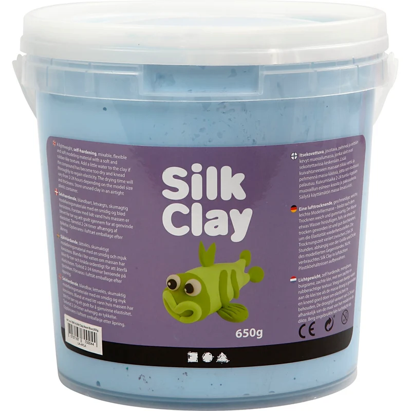 Silk Clay®, neonblå, 650 g/ 1 hink [HOB-78814]