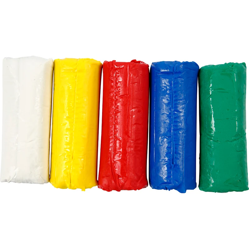 Modellera, H: 9,5 cm, mixade färger, 5x80 g/ 1 hink [HOB-78690]