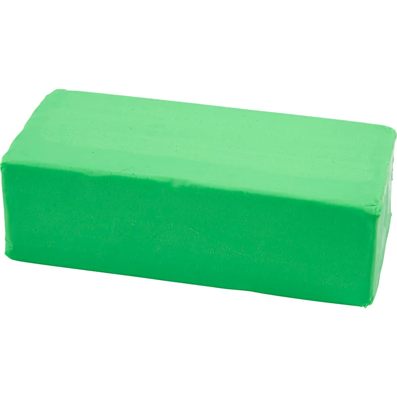 Modellera, stl. 13x6x4 cm, neongrön, 500 g/ 1 förp. [HOB-78688]