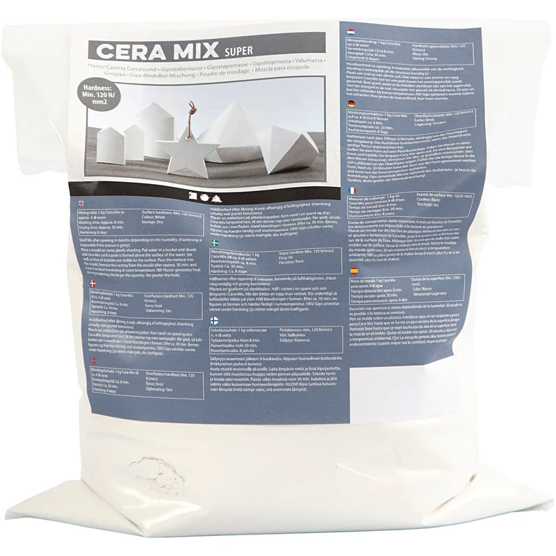 Cera-Mix Super Modellgips, vit, 5 kg/ 1 förp. [HOB-78640]