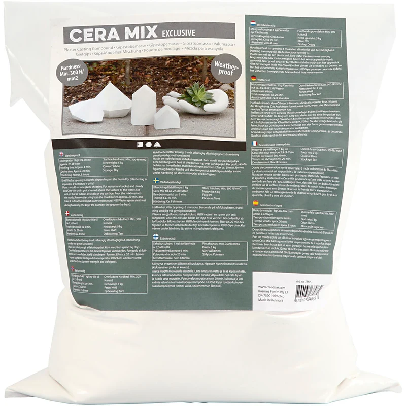 Cera-Mix Exclusive Modellgips, vit, 5 kg/ 1 förp. [HOB-78605]