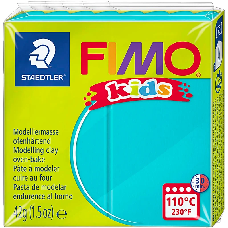 FIMO® Kids Clay, turkos, 42 g/ 1 förp. [HOB-78526]