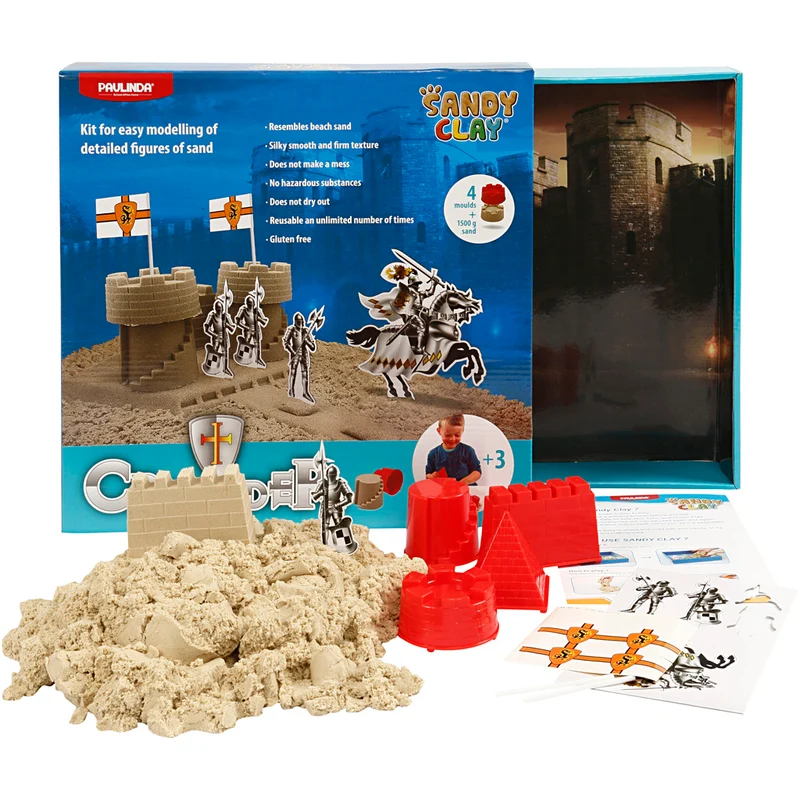 Sandy Clay® , riddarborg, natur, 1 set [HOB-78270]