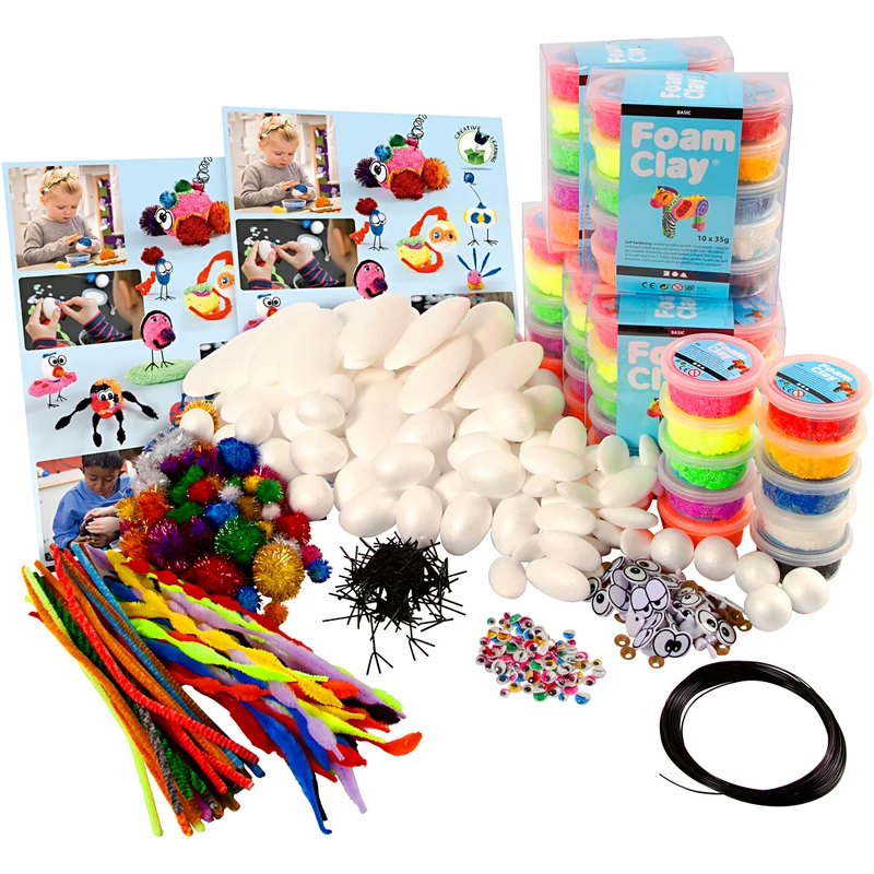 Grupp DIY Kit Foam Clay® figurer , 1 förp. [HOB-78137]