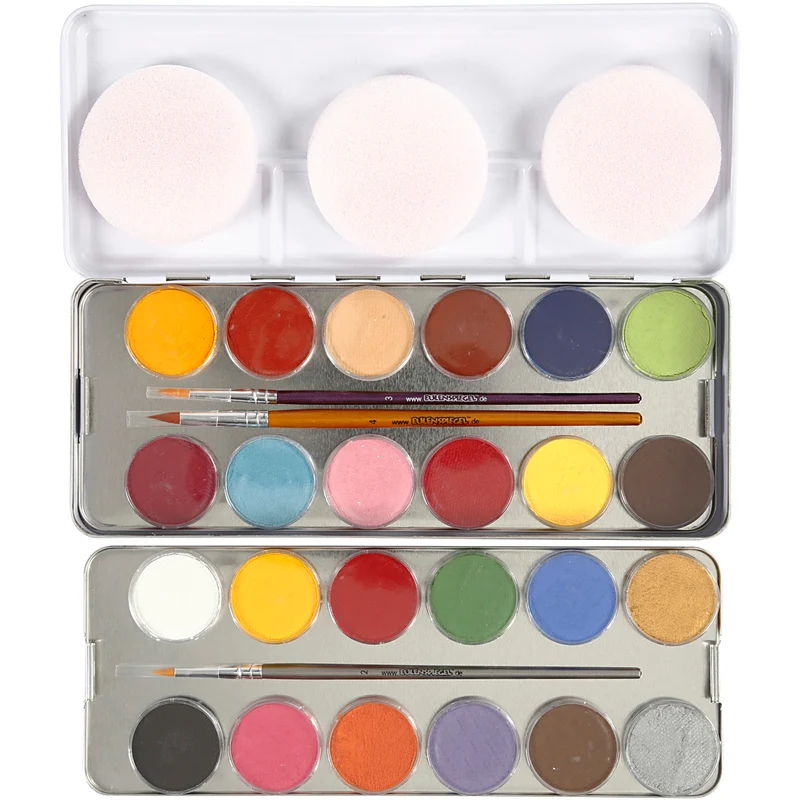Eulenspiegel Ansiktsfärg, mixade färger, 24 färg/ 1 set [HOB-76137]