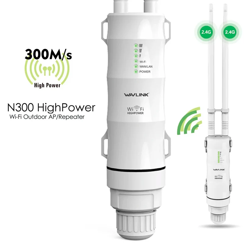 Wavlink AC1200 Outdoor WiFi Router / AP / Repeater | Dual Band 2.4G+5G | PoE | High Gain Antenna