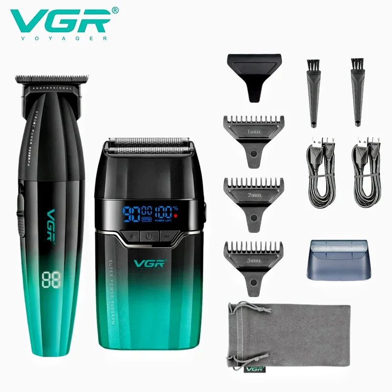 VGR Professional Hair Clipper | V-003 V-906 V-308 | Metal Body | Barber & Beard Trimmer
