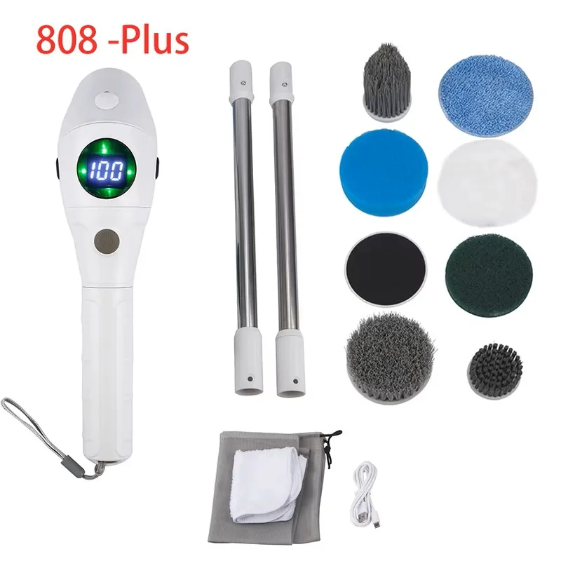 10-in-1 Electric Cleaning Brush | Multifunctional | Bathroom & Toilet | Voice Announcement