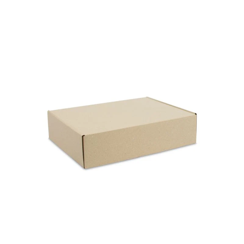 Fraktlådor Gräs kartong 33x25x8cm (50 pcs) [FP-VPD256]
