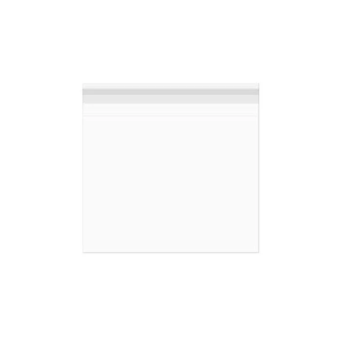 Plastpåsar 11x11cm Transparent med Tejpremsa (100 st) [B44]