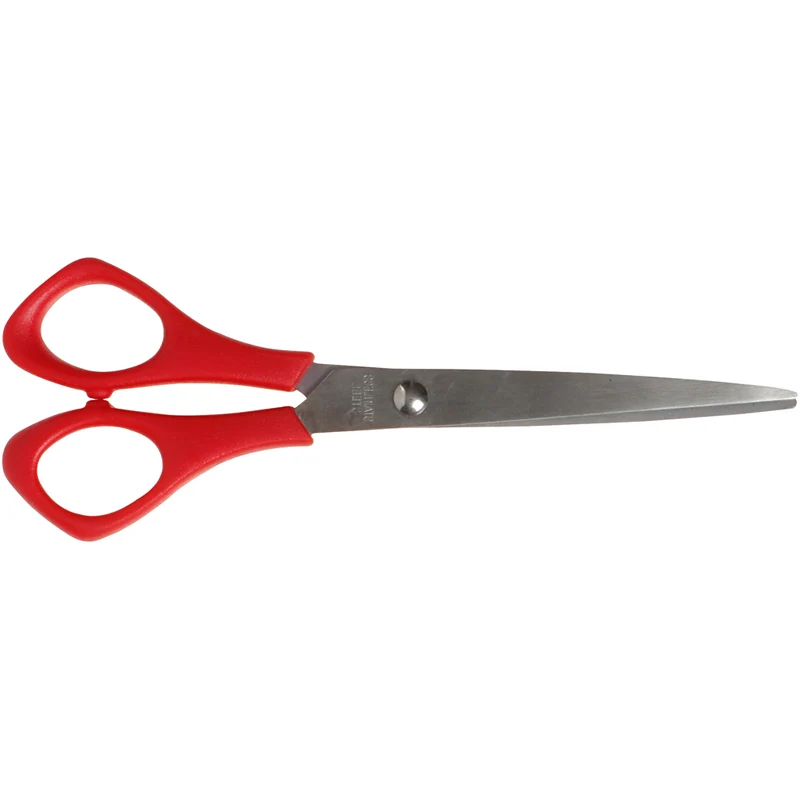 Skolsax, L: 16 cm, spetsig, vänster, röd, 1 st. [HOB-11212]