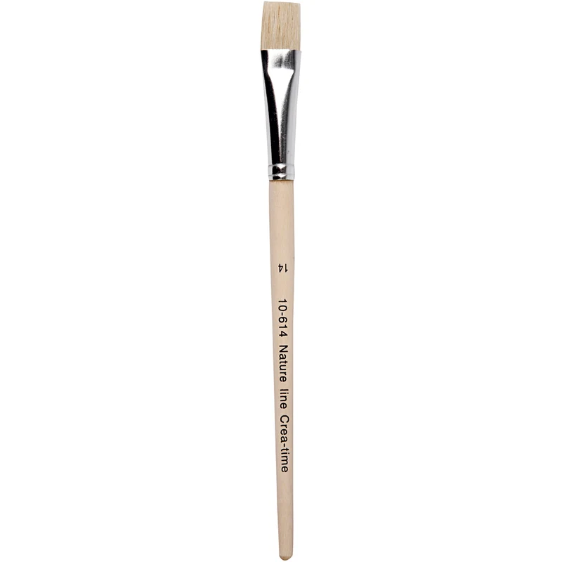 Natur Line Penslar, nr. 14, L: 20 cm, B: 15 mm, platta, 12 st./ 1 förp. [HOB-10614]