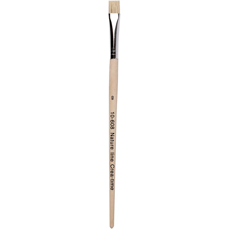 Natur Line Penslar, L: 18,5 cm, B: 10 mm, platta, 12 st./ 1 förp. [HOB-10608]