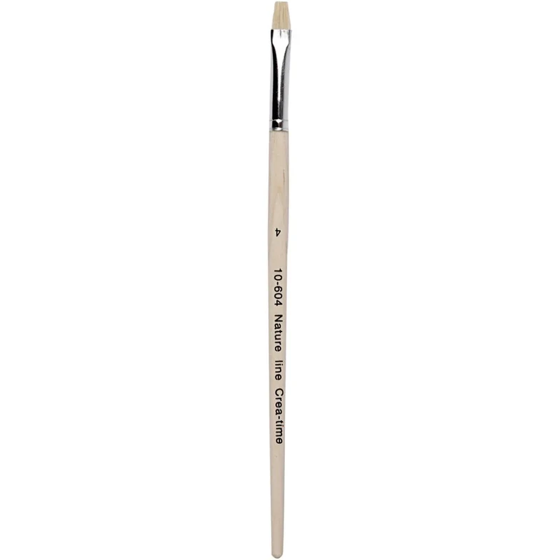 Natur Line Penslar, nr. 4, L: 18,5 cm, B: 7 mm, Korta skaft, 12 st./ 1 förp. [HOB-10604]