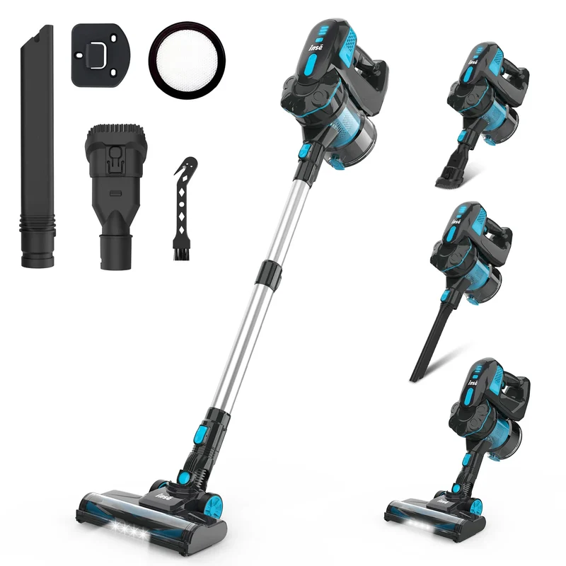 INSE Cordless Vacuum Cleaner 6-in-1 | 20KPa | 40 Min Runtime | Stick & Handheld