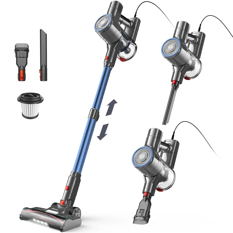 INSE I8 Corded Vacuum Cleaner 6-in-1 | 25KPa 600W | EU & US Plug | Carpet & Pet Hair