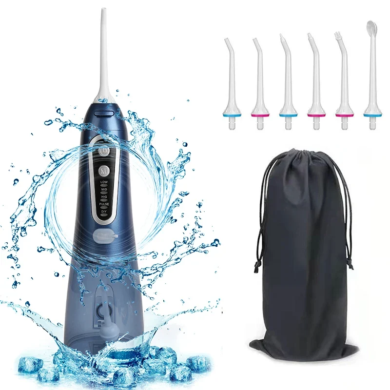 Oral Irrigator USB Rechargeable Water Flosser 300ml – Portable Dental Water Jet for Teeth & Oral Care