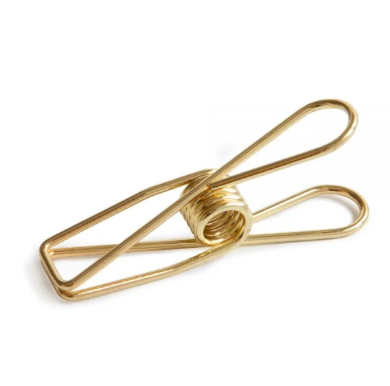 Clips guld 3x0,6cm (Set med 12 st) [IFS-30121]
