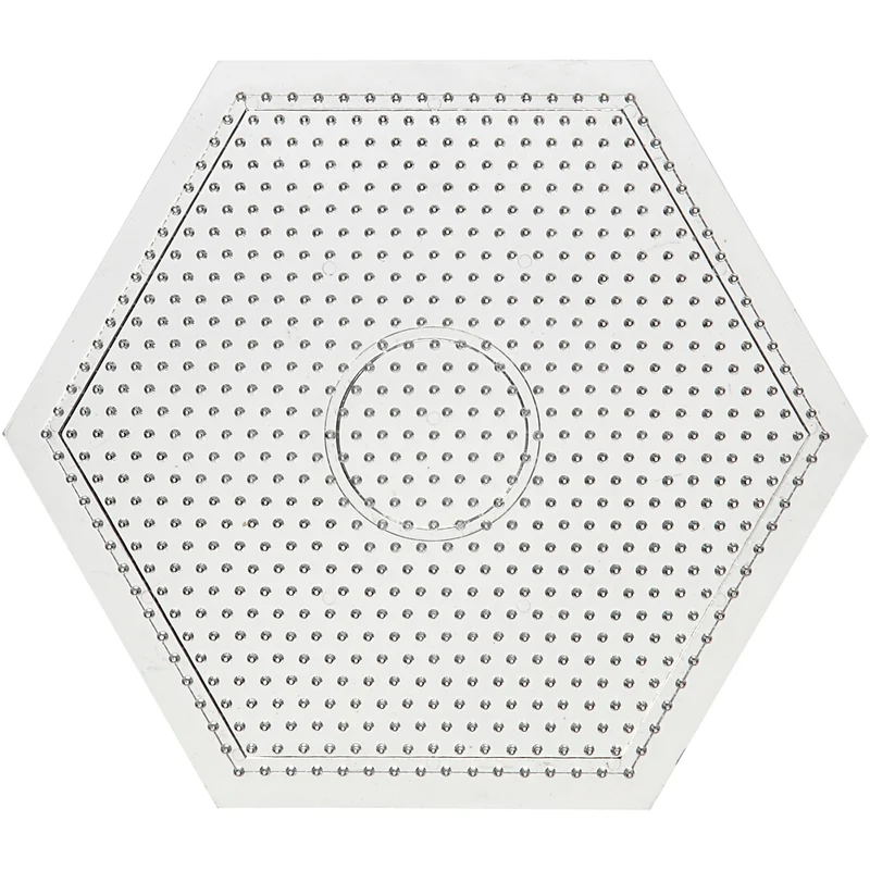 Pärlplattor, stor sexkantig, stl. 15x15 cm, medium, 10 st./ 1 förp. [HOB-75590]
