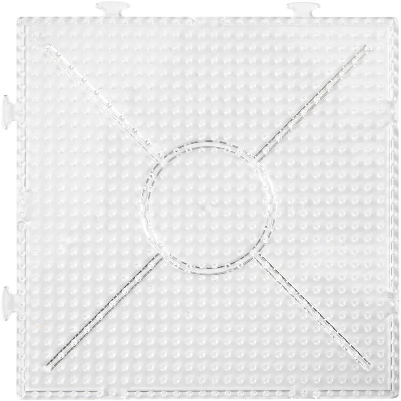 Photo Pearls Pärlplattor, stor ihopsättningsbar kvadrat, stl. 15x15 cm, medium, klar, 2 st./ 1 förp. [HOB-75532]