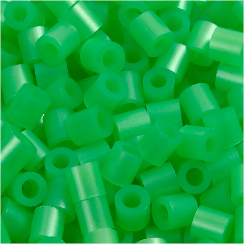 Photo Pearls, stl. 5x5 mm, Hålstl. 2,5 mm, medium, grön pärlemor (22), 1100 st./ 1 förp. [HOB-755220]