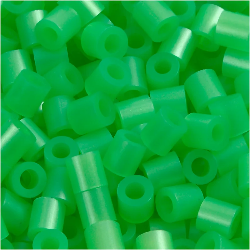 Photo Pearls, stl. 5x5 mm, Hålstl. 2,5 mm, medium, grön pärlemor (22), 6000 st./ 1 förp. [HOB-75522]