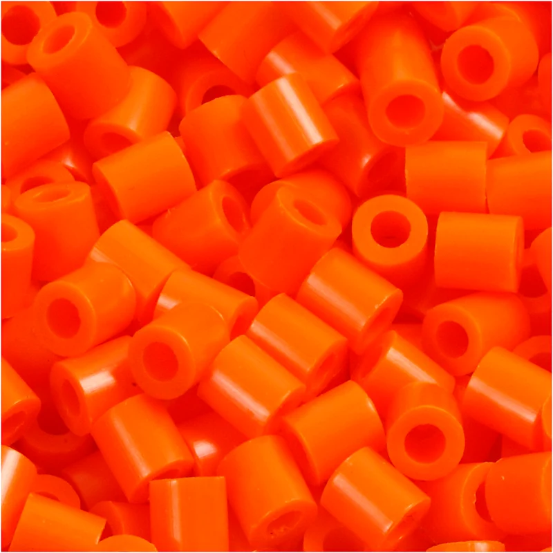 Photo Pearls, stl. 5x5 mm, Hålstl. 2,5 mm, medium, orange klar (13), 1100 st./ 1 förp. [HOB-755130]