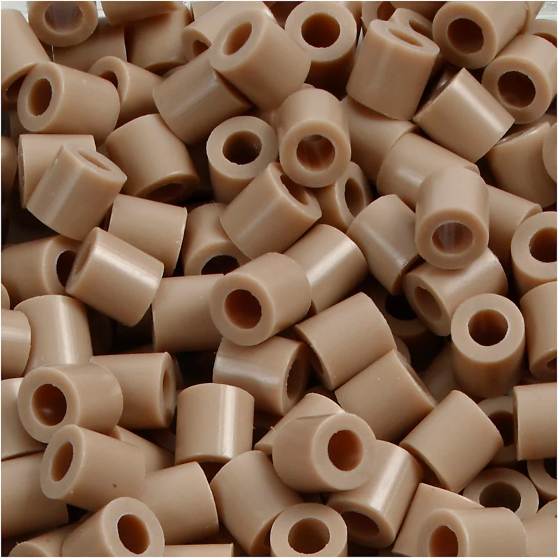 Photo Pearls, stl. 5x5 mm, Hålstl. 2,5 mm, medium, beige (6), 6000 st./ 1 förp. [HOB-75506]