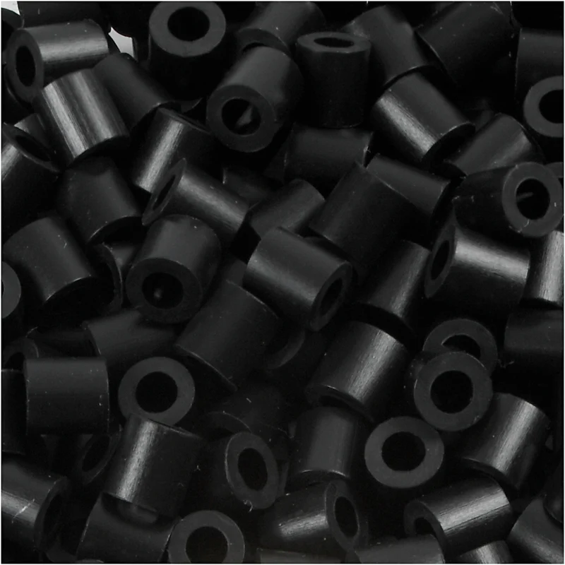 Photo Pearls, stl. 5x5 mm, Hålstl. 2,5 mm, medium, sort (1), 1100 st./ 1 förp. [HOB-755010]