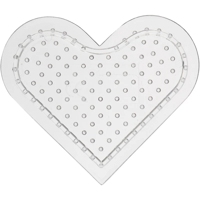 Pärlplattor, små hjärtan, stl. 7 cm, medium, 10 st./ 1 förp. [HOB-753081]