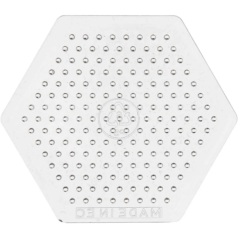 Pärlplattor, liten sexkantig, stl. 7 cm, medium, 10 st./ 1 förp. [HOB-753071]