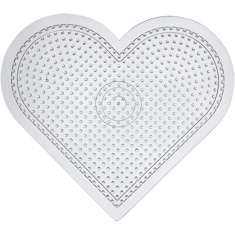 Pärlplattor, stl. 15 cm, medium, klar, 10 st./ 1 förp. [HOB-753031]