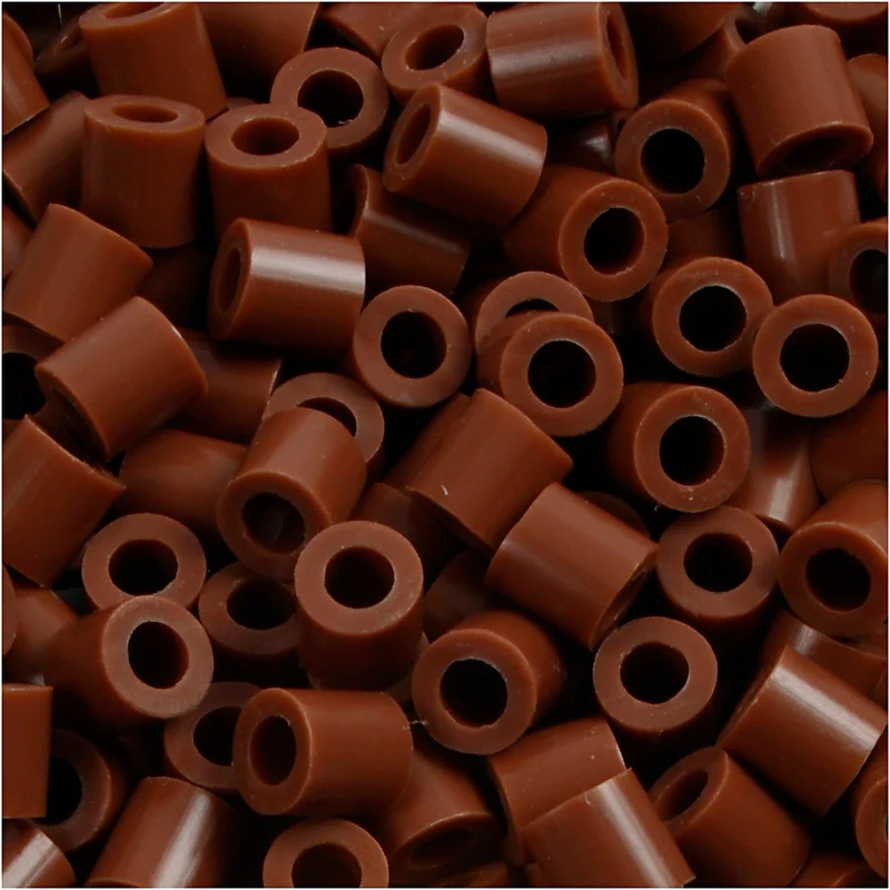 Rörpärlor, stl. 5x5 mm, Hålstl. 2,5 mm, medium, chocolate (32249), 6000 st./ 1 förp. [HOB-751271]