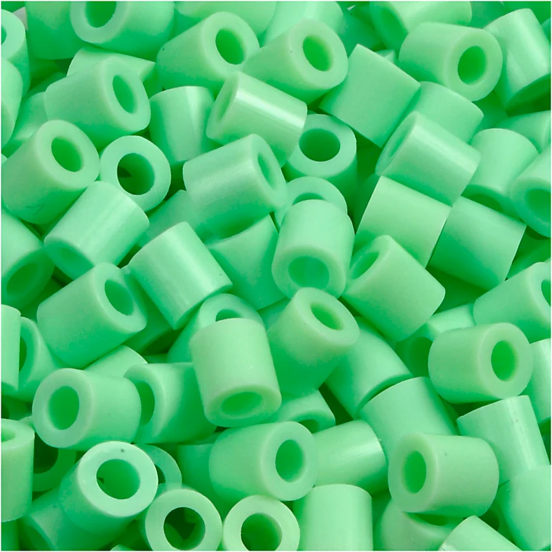 Rörpärlor, stl. 5x5 mm, Hålstl. 2,5 mm, medium, pastellgrön (32252), 6000 st./ 1 förp. [HOB-751171]