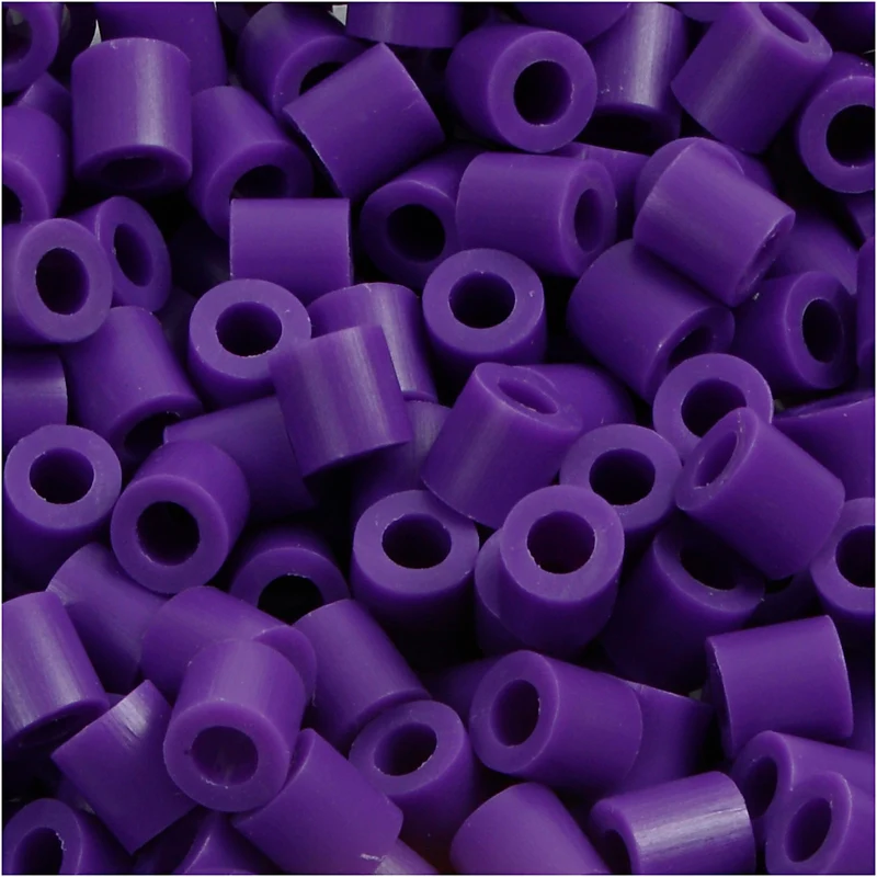 Rörpärlor, stl. 5x5 mm, Hålstl. 2,5 mm, medium, mörklila (32234), 6000 st./ 1 förp. [HOB-751111]