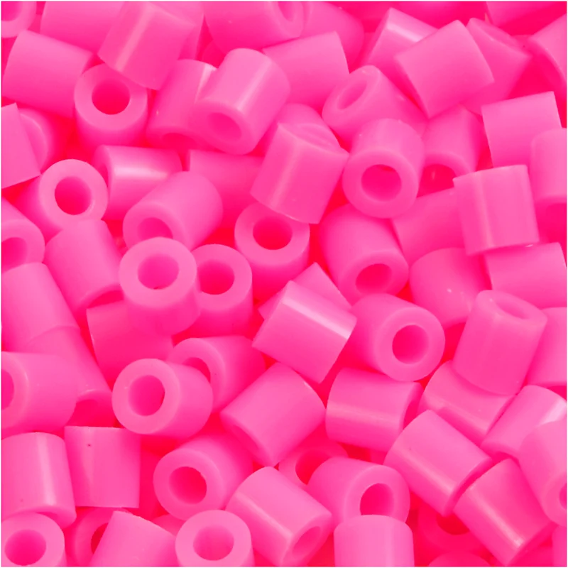 Rörpärlor, stl. 5x5 mm, Hålstl. 2,5 mm, medium, rosa (32222), 1100 st./ 1 förp. [HOB-751020]