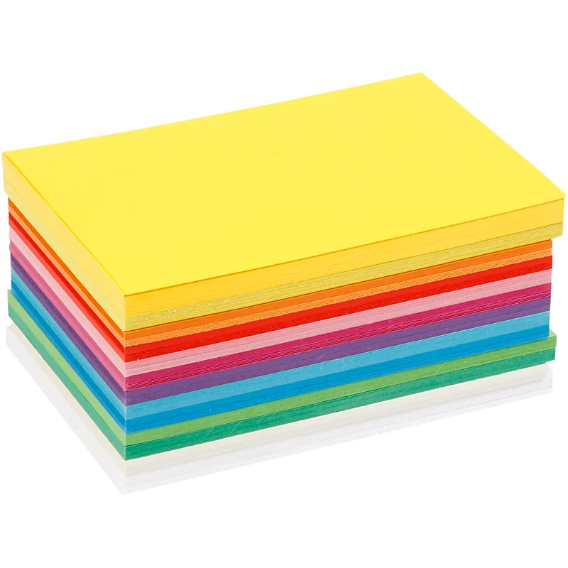 Vårkartong, A6, ark 105x148 mm, 180 g, mixade färger, 300 mix. ark/ 1 förp. [HOB-21436]