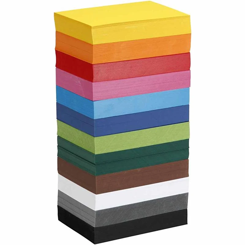 Creativ kartong, A6, ark 105x148 mm, 180 g, mixade färger, 12x100 ark/ 1 förp. [HOB-21428]