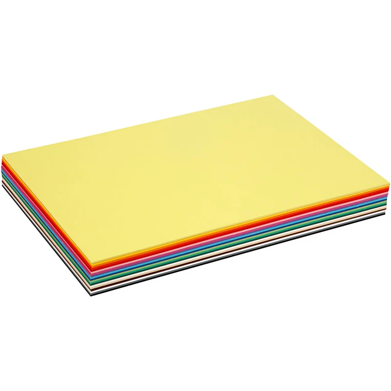 Creativ Kartong, A3, ark 297x420 mm, 180 g, mixade färger, 300 mix. ark/ 1 förp. [HOB-21423]
